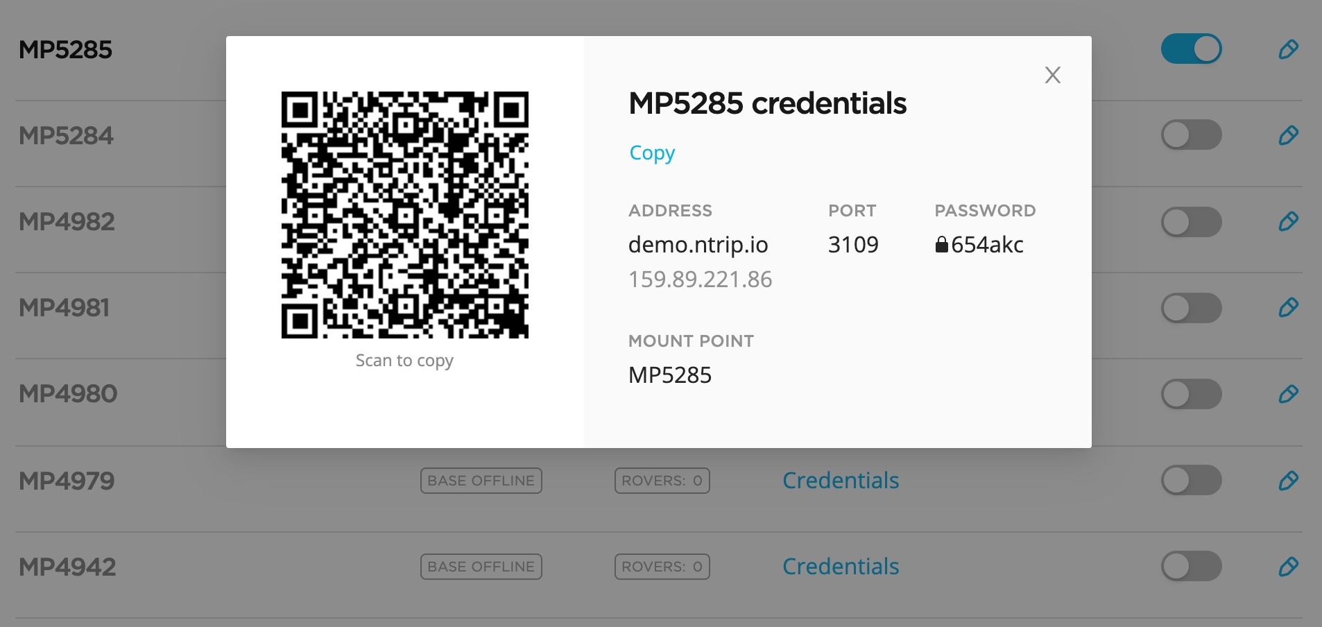 Modifica del mount point