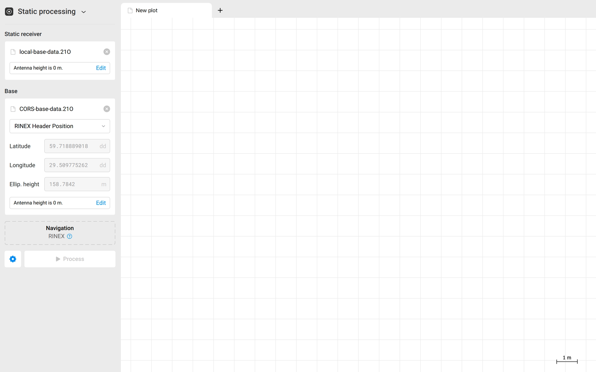 RINEX Header Position come impostazione predefinita delle coordinate della stazione fissa sul territorio