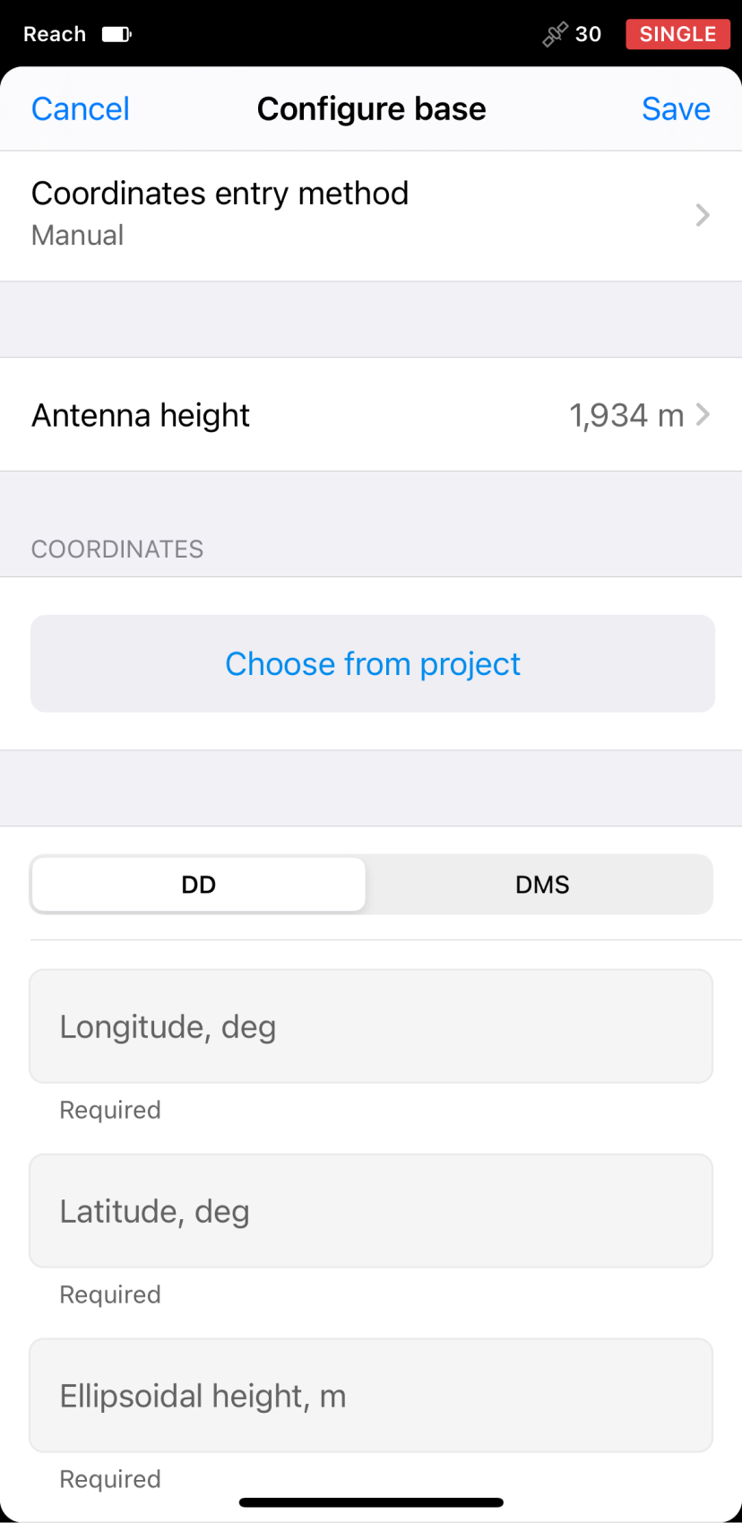 Configurazione della Base GNSS in Emlid Flow