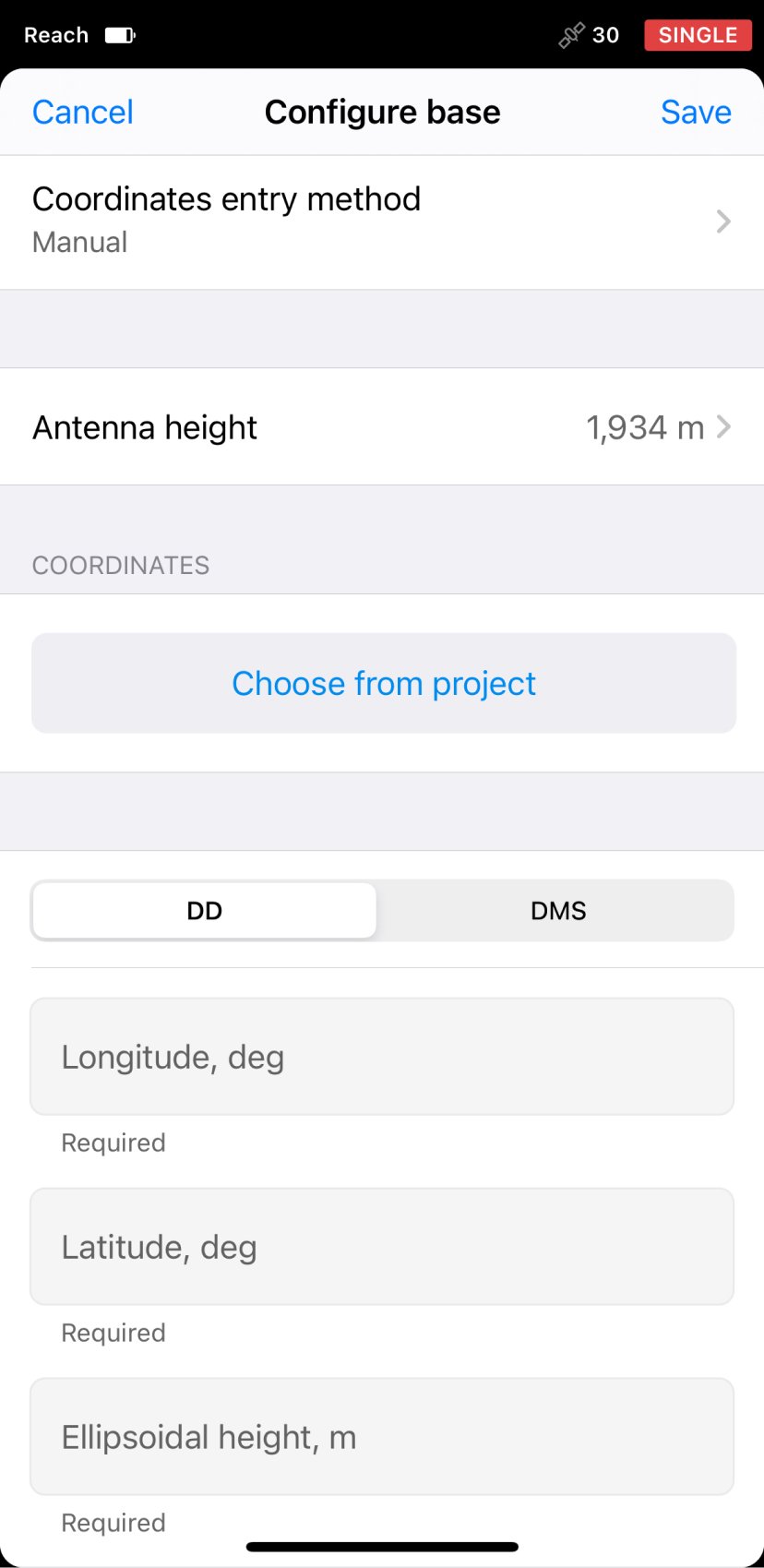 Configurazione della Base GNSS in Emlid Flow