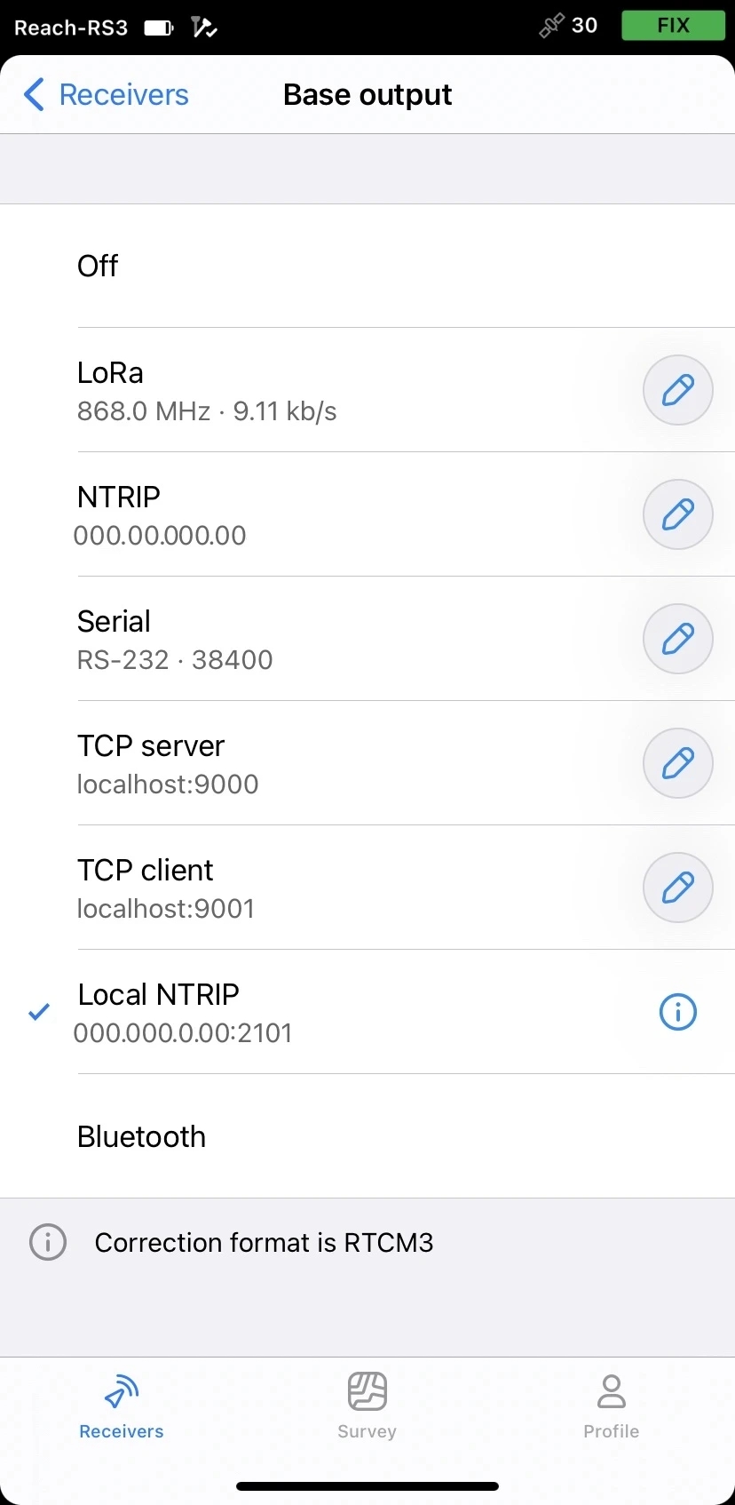 Local NTRIP in Base output di Emlid Flow