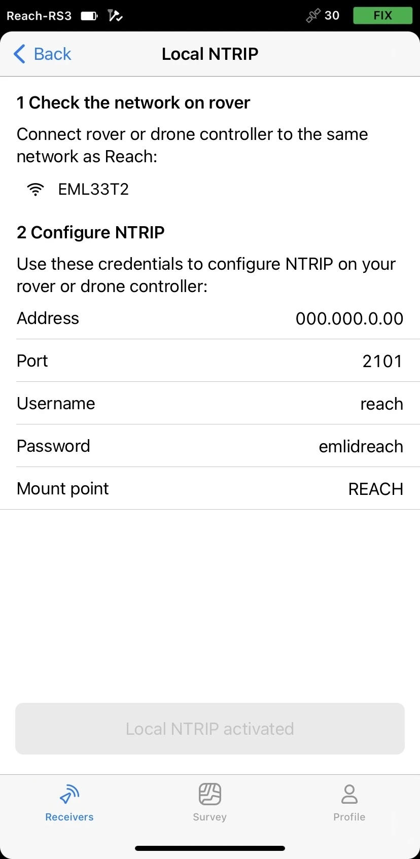 Accesso al Local NTRIP per la configurazione di Reach RS3 come base per il tuo drone DJI Enteprise
