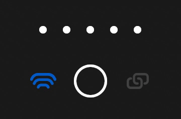Tentativo di connessione dell'antenna GNSS Reach all'hotspot del telefono
