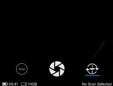 Modalità a due scatti - Camera a 180°